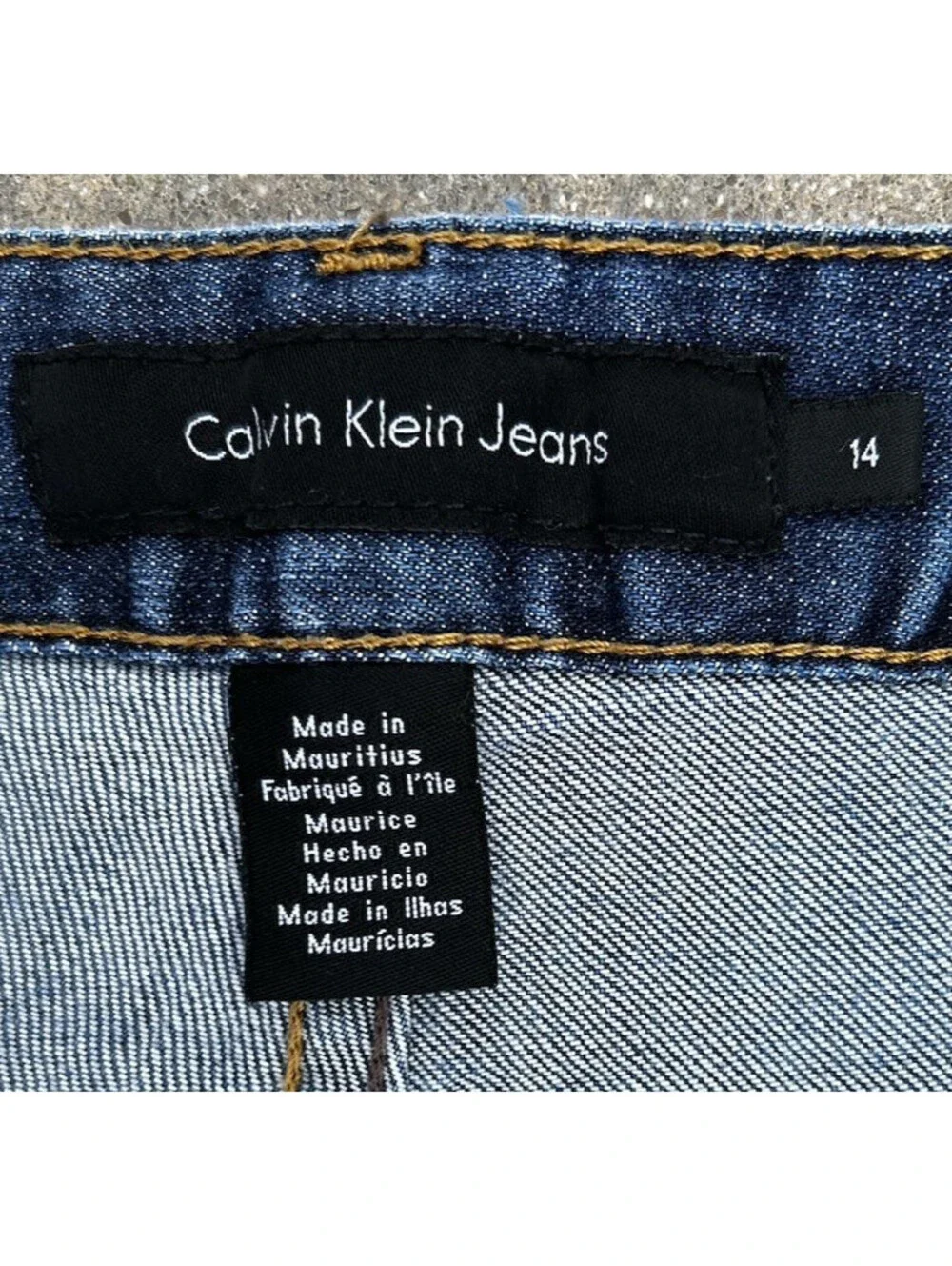 Calvin Klein Denim Jeans Blue Medium Fade Wash Women's 14 36W x 28.5L